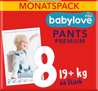 Babybroekjes maat 8 (19+ kg) Maandelijkse verpakking, 64 stuks
