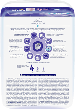 Babybroekjes Nacht Maat 4 Maxi (8-15 kg), 40 stuks