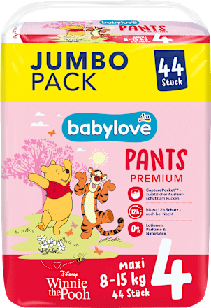 Baby Pants Premium Disney Gr. 4 maxi (8-15 kg), Jumbopack, 44 St