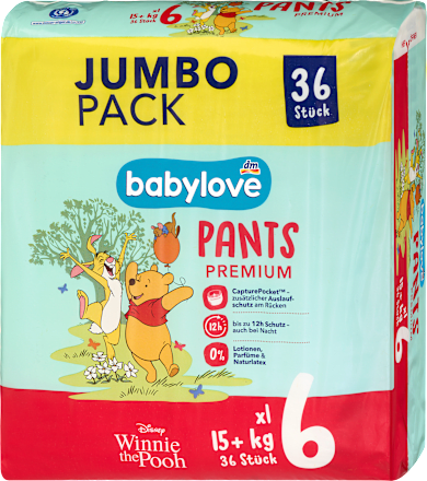 Baby Pants Premium Disney Gr. 6 xl (15+ kg) Jumbopack, 36 St
