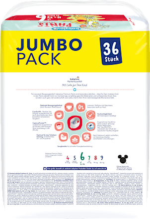 Baby Pants Premium Disney Gr. 6 xl (15+ kg) Jumbopack, 36 St