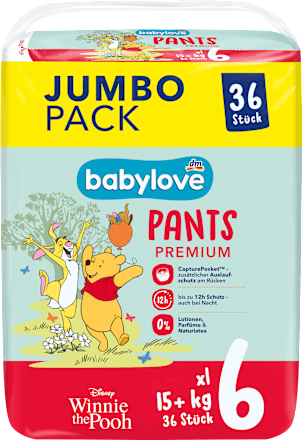 Baby Pants Premium Disney Gr. 6 xl (15+ kg) Jumbopack, 36 St