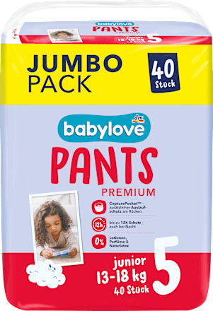 Baby Pants Premium Gr. 5 junior (13-18 kg) Jumbo Pack, 40 St