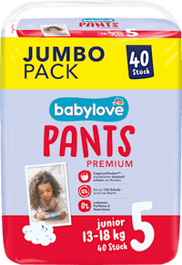 Baby Pants Premium Gr. 5 junior (13-18 kg) Jumbo Pack, 40 St