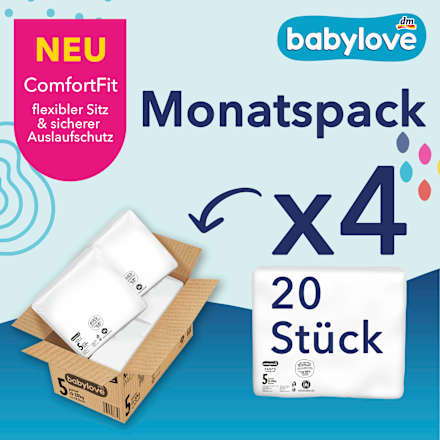Babybroekjes Premium Maat 5 Junior (13-20 kg) Maandbox, 80 stuks
