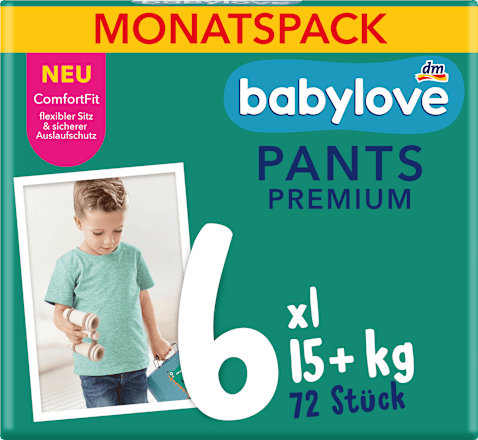 Babybroekjes Premium Maat 6 XL (18-30 kg) Maandelijkse verpakking, 72 stuks