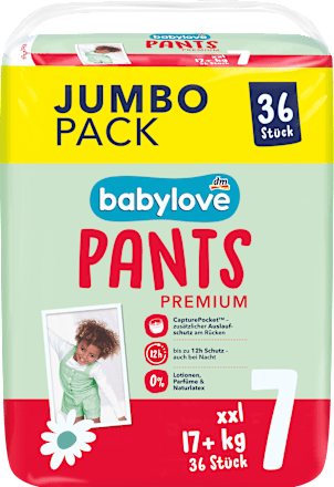 Baby Pants Premium Gr. 7 xxl (17+ kg), Jumbo Pack, 36 St