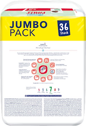 Baby Pants Premium Gr. 7 xxl (17+ kg), Jumbo Pack, 36 St