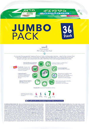 Baby Pants  Premium Gr. 7 XXL (17+ kg), Jumbopack, 36 St