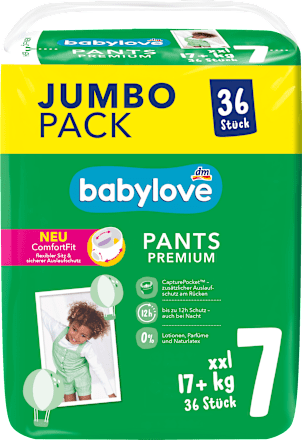 Baby Pants  Premium Gr. 7 XXL (17+ kg), Jumbopack, 36 St