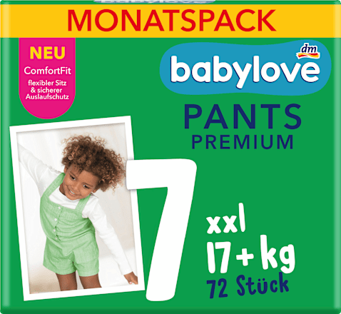 Babybroekjes Premium maat 7 XXL (18+ kg) maandverpakking, 72 stuks