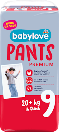 Baby Pants Premium Gr. 9 (20+ kg), 16 St