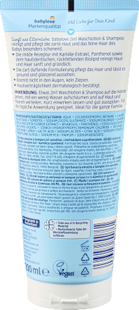Baby Waschlotion & Shampoo 2in1 sensitive, 200 ml