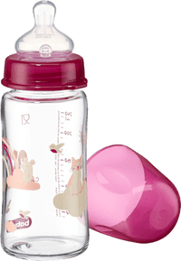 Babyflasche aus Glas Weithals, beere, von Geburt an, 240 ml, 1 St