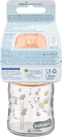 Babyflasche aus Glas Weithals orange, 120 ml, 1 St