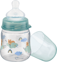 Babyfles brede hals turquoise, 150 ml, 1 st.