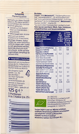 Babykekse Rote Beere-Vanille ab 1 Jahr, 125 g