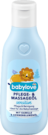 babylove Pflege- und Massageöl sensitive, Reisegröße, 50 ml