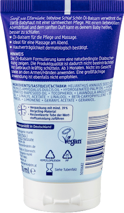 Babyöl Balsam Schlaf schön sensitive, 50 ml