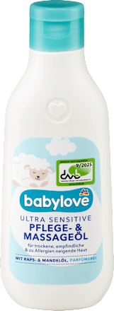 Babyöl Pflege & Massage Raps- & Mandelöl, parfümfrei, 250 ml