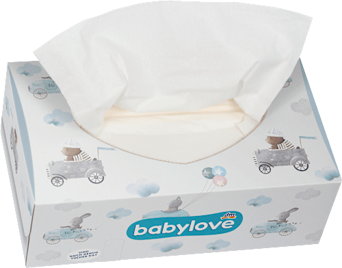 Babydoekjes droog, 3-laags, 150 stuks