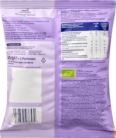 Babysnack Knusperblumen Waldbeere, ab dem 8.Monat, 30 g