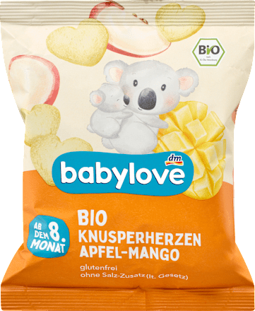 Babysnack Knusperherzen Apfel-Mango, ab dem 8. Monat, 30 g