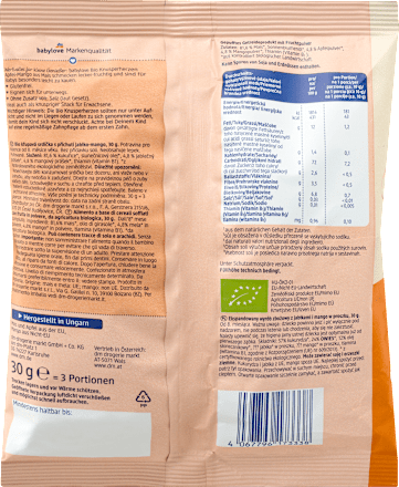Babysnack Knusperherzen Apfel-Mango, ab dem 8. Monat, 30 g