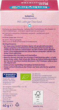 Babytee Früchte (20 Beutel) ab dem 5. Monat, 40 g
