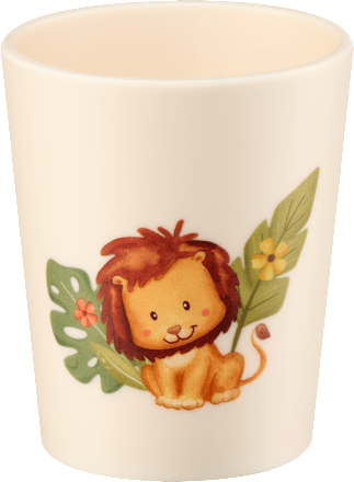 Becher beige Löwe, 1 St