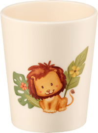 Becher beige Löwe, 1 St