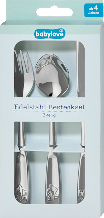 babylove Besteckset Kinder Edelstahl Fahrzeuge 3tlg, 1 St