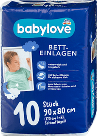 Betteinlagen 90 x 80 cm, 10 St