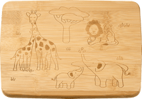 Safaribord van bamboehout, 1 stuk
