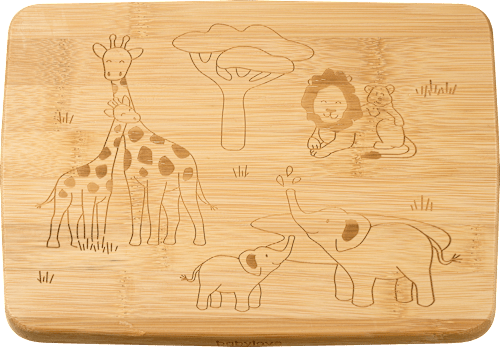 Safaribord van bamboehout, 1 stuk