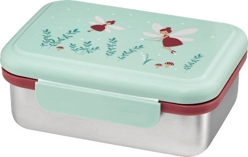 Brotdose Edelstahl mint/braun, 1 St