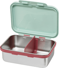 Lunchbox roestvrij staal mint/bruin, 1 st