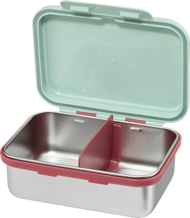 Brotdose Edelstahl mint/braun, 1 St