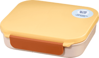 Brotdose mit Fächern beige/gelb, 1 St