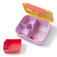 Brotdose mit Fächern flieder/gelb, Peppa Pig, 1 St