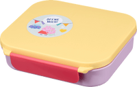 Brotdose mit Fächern flieder/gelb, Peppa Pig, 1 St
