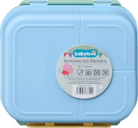 Brotdose mit Fächern hellblau/grün, Peppa Pig, 1 St