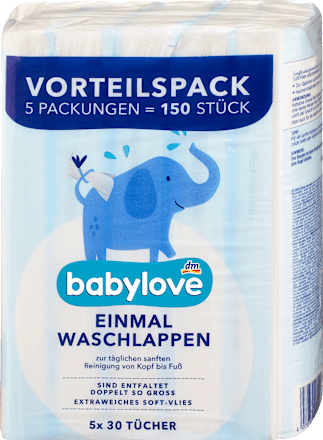 Einmal-Wachlappen (5x30 St), 150 St