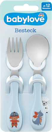Esslernbesteck blau 2tlg., 1 St