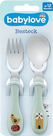 Esslernbesteck grün 2tlg., 1 St babylove
