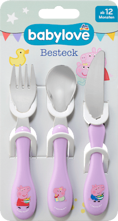 Esslernbesteck-Set flieder, Peppa Pig 3tlg, 1 St