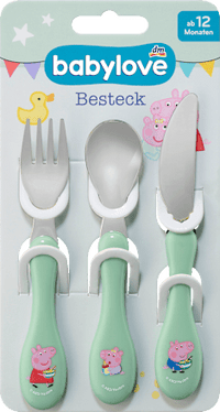 Esslernbesteck-Set grün, Peppa Pig 3tlg, 1 St