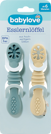 Eetlepel blauw/beige, 2 stuks