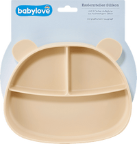 Esslernteller Silikon, beige, 1 St