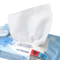 Vochtige washandjes, 15 stuks